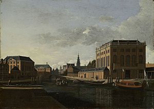 Gerrit Berckheyde - View of the Two Synagogues of Amsterdam 259