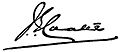 Gordon Coates Signature