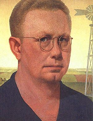 Grant Wood.selvportrett, 1932