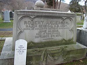 Grave of MG Robert Anderson, West Point, NY