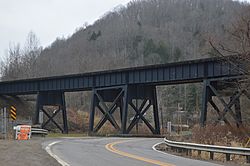 Norfolk Southern bridge over West Virginia Route 10