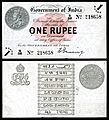 IND-1c-Government of India-1 Rupee (1917)