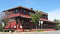 Illinois Central Railroad Freight Depot in Bloomington, front