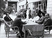Ispred hotela "Istra", pred doček predsednika Sejšelske Republike Fransa Alberta Renea