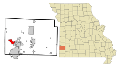 Location of Carl Junction, Missouri
