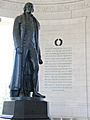 Jefferson Memorial with Declaration preamble
