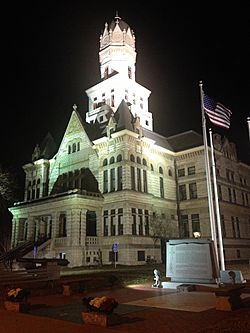 Jersey County Courthouse, downtown
