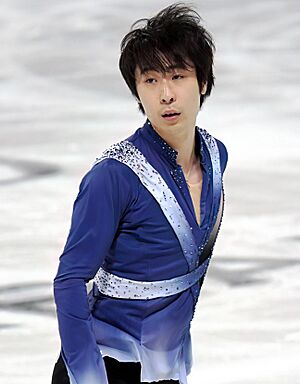 Jin Boyang during the short program at the 2024 Grand Prix de France.jpg