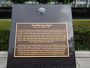John Milton Bryan Simpson plaque