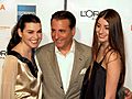 Julianna Margulies Andy Garcia and Dominik Garcia at the Tribeca Film Festival