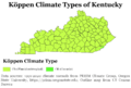 Köppen Climate Types Kentucky