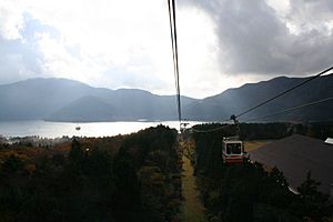 Lake ashi from ropeway