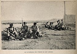 Las avanzadas del Fuerte de San Lorenzo. Melilla, fotografía remitidas por el Sr. Compañy, Blanco y Negro, 04-11-1893 (cropped)