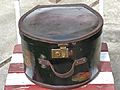Leather top hat box (ca 1910)