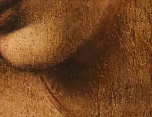 Leonardo da Vinci -'La Scapigliata' (a detail of the jaw and neck)