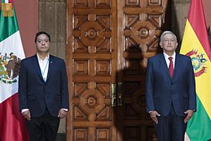 Luis Arce & Andrés Manuel López Obrador. 24 March 2021, Mexico City (51890997122)