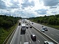 M25 looking west from junction 24 near Potters Bar