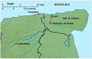 Map NE Kent with Shuart