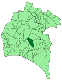 Map of Beas (Huelva)