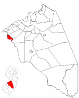 Maple Shade highlighted in Burlington County. Inset: Burlington County highlighted in the State of New Jersey.