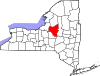 State map highlighting Oneida County