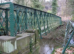 Matlock - footbridge to Pic Tor (Geograph-2242688-by-Dave-Bevis)