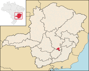 Location of Ouro Preto