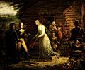 Mrs. Motte Directing Generals Marion and Lee to Burn Her Mansion John Blake White