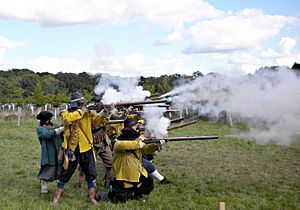 Musket volley by Sealed Knot.JPG