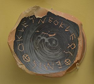 Ostraka for Ostracism, 5th century BC, Museum of the Ancient Agora, Athens, Greece (13896440260)