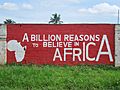Pan Africanism mural in Tanzania