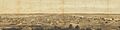 Panorama of Brisbane in 1872 Lithograph