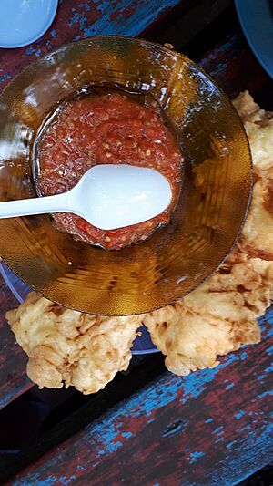 Pisang Goreng Sambal Roa Manado