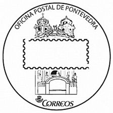 Pontevedra capital Matasellos Iglesia La Peregrina (símbolo de la ciudad)