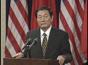 Prem. Rongji at a Press Conference (1999)