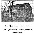 Quaker meeting house built in 1704 in Lincoln RI