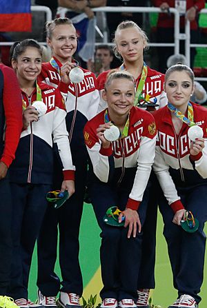 Russia takes silver in women's artistic gymnastics