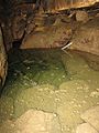 Seneca Caverns submerged stairs to seventh level