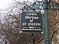 Shrine St Joseph NRHP sign