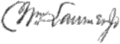Signature of William Larimer Jr