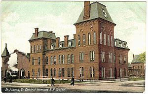 St. Albans station 1910 postcard