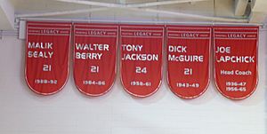 St. John's retired numbers 21,21,21, and 24