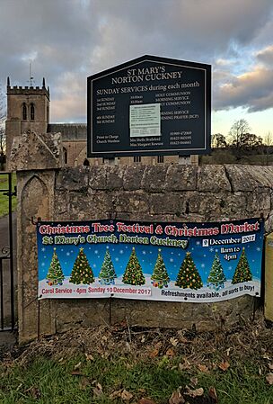 St Mary's Church, Norton Lane, Cuckney (Church Sign) (2)
