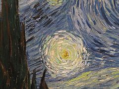 Starry night Van Gogh detail 2