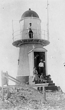 StateLibQld 1 92828 Family group at the lighthouse on Goode Island, Torres Strait, ca. 1909.jpg