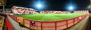 Stevenage FC Lamex Stadium View from East Terrace 2022