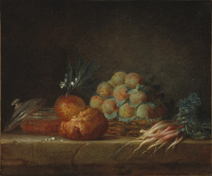 Still Life with Brioche, Fruit and Vegetables (Anne Vallayer-Coster) - Nationalmuseum - 29168