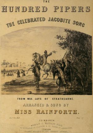 The Hundred Pipers - sheet music cover c.1852