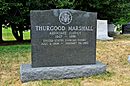 Gravesite of Justice Thurgood Marshall at Arlington National Cemetery in Arlington, Virginia