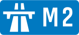 M2 motorway shield